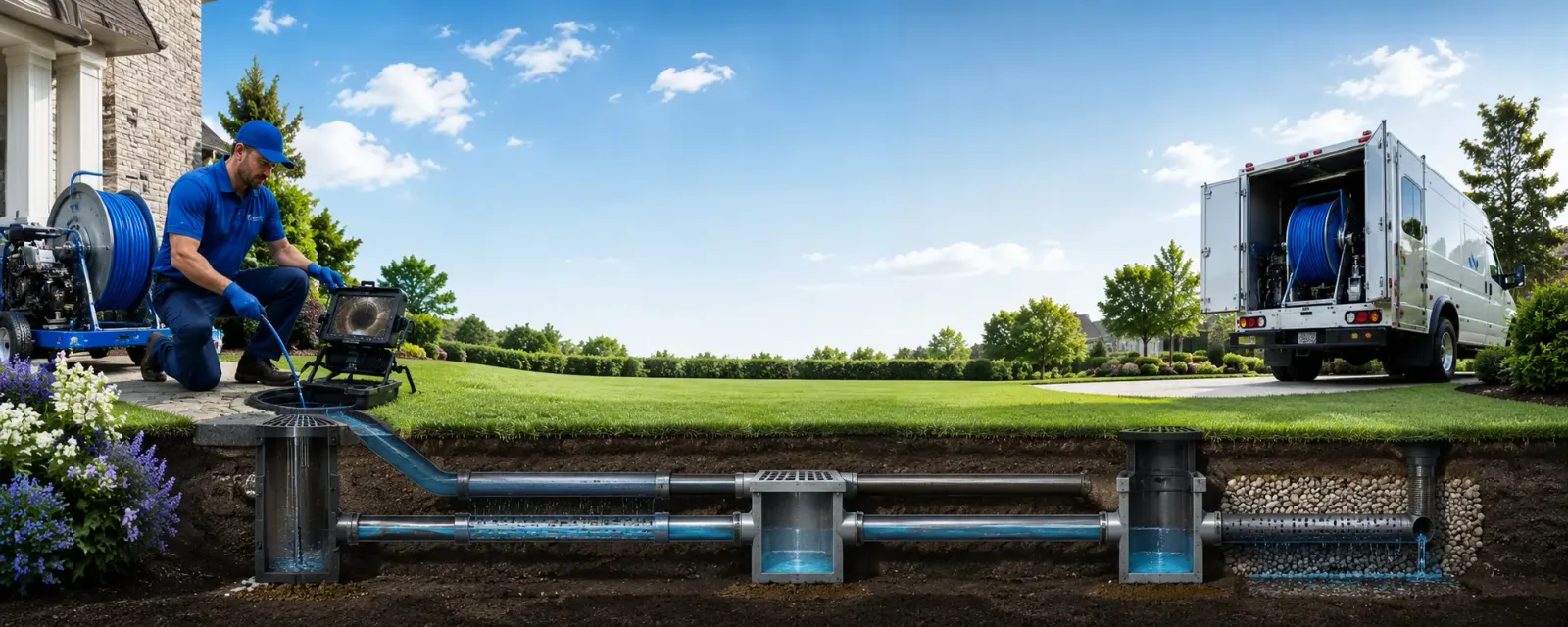 Outdoor drain cleaning information for Lane City, TX