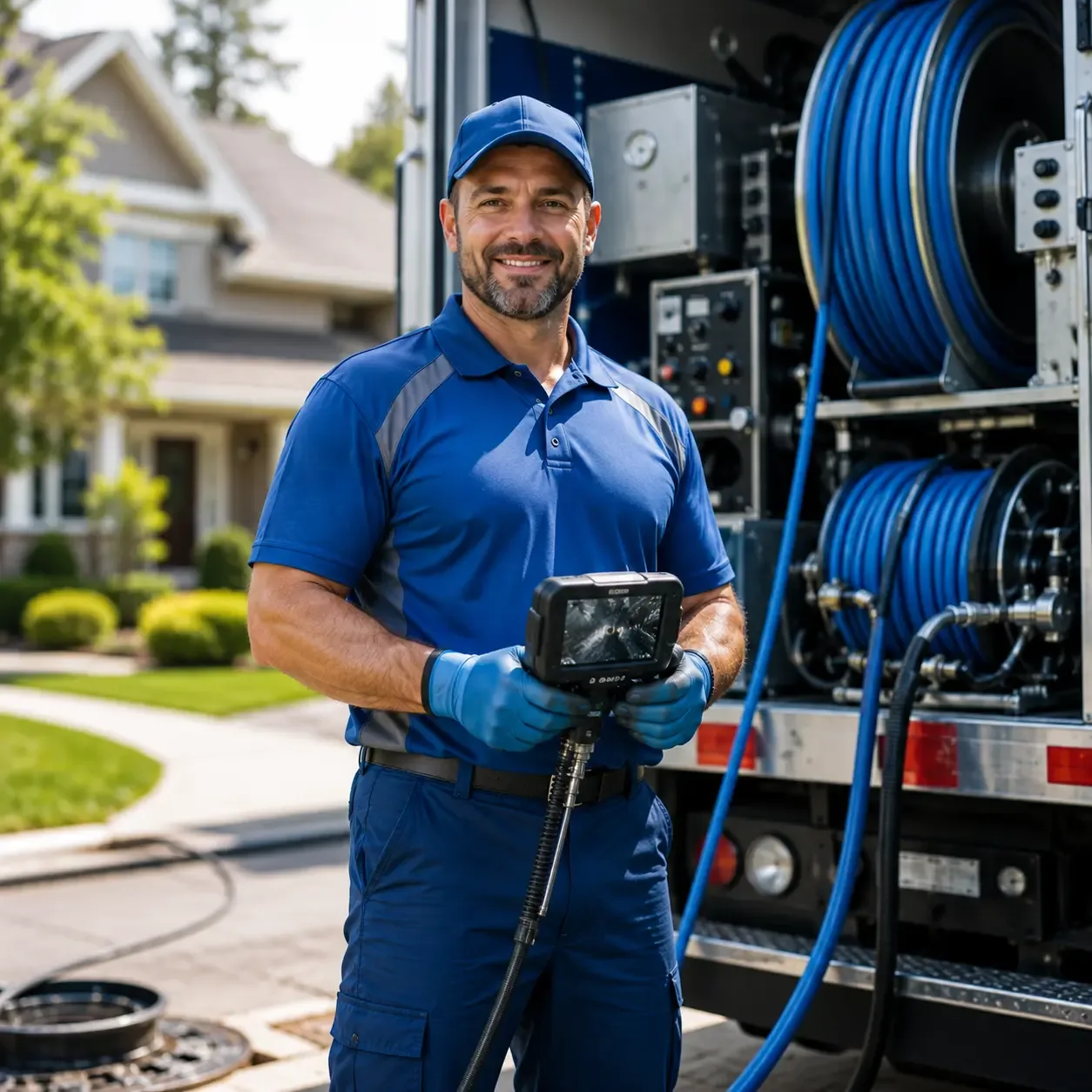 Local outdoor drain cleaning specialists in Lane City, TX
